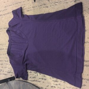 Lululemon V Neck Purple Tshirt